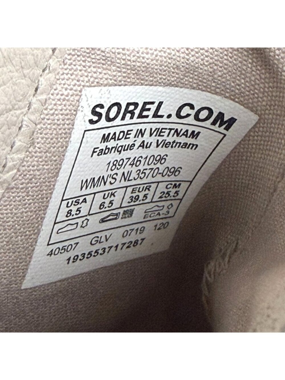 Sorel Lolla Suede Side Cut Ankle Booties Womens 8.5 Beige Slip On Casual Comfort - Picture 8 of 10